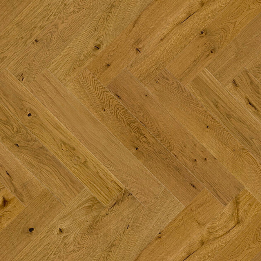 Loc Engineered Herringbone - Smoked Oak Brushed Matt Lacquered 2066